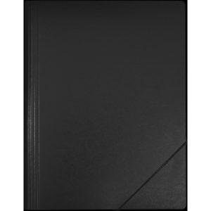EROLA Gummibandmappe A4 Pressspan Schwarz