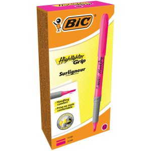 BIC Textmarker Brite Liner Grip 12 Stück, Pink