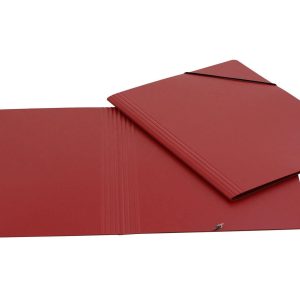 EROLA Gummibandmappe A4 Pressspan Rot