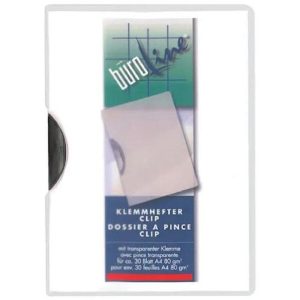 Büroline Klemmhefter Clip A4 Grau/Transparent
