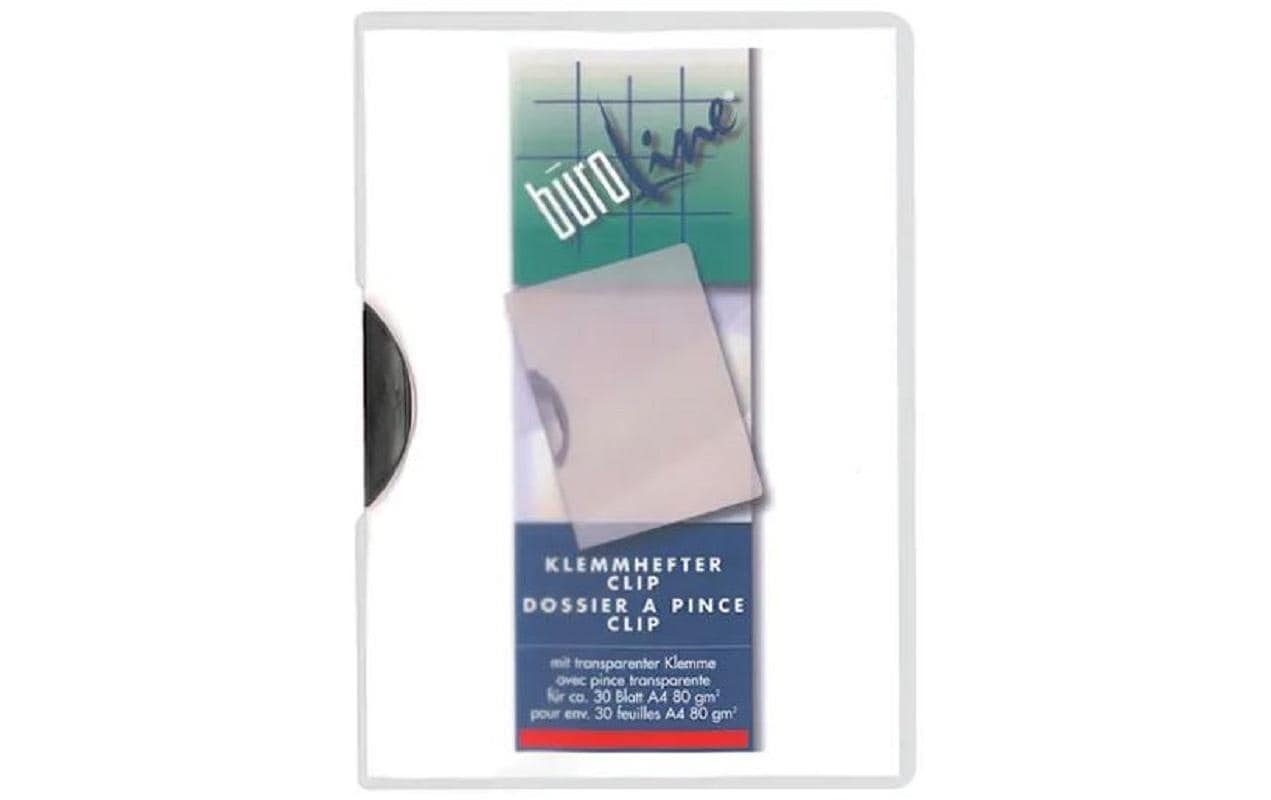 Büroline Klemmhefter Clip A4 Grau/Transparent
