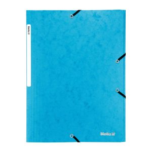 Biella Gummibandmappe A4 Karton, Hellblau