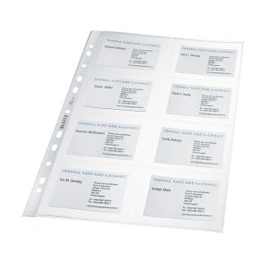 Leitz Sichthülle für Visitenkarten Transparent, 10 Stück