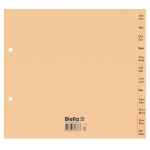 Biella Register Teildeckend, A4, Jan-Dez