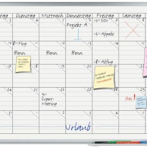 Legamaster Magnethaftendes Whiteboard Universalplaner, 60 cm x 90 cm