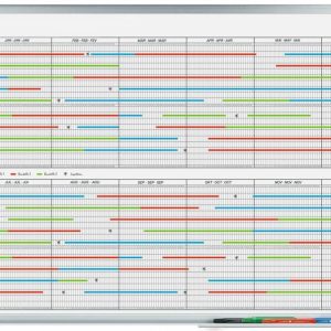 Legamaster Magnethaftendes Whiteboard Projektplaner, 60 cm x 90 cm
