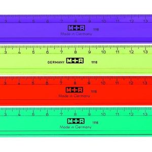 M+R Lineal Skala farbig 16 cm