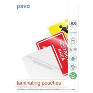 Pavo Laminierfolie A3, 125 µm, 100 Stück, Glänzend