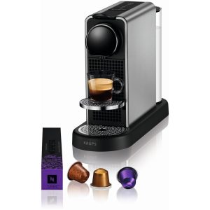 Krups Kaffeemaschine Nespresso CitiZ Platinum Schwarz/Titanium