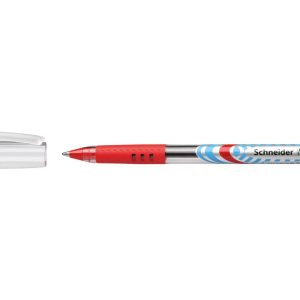 Schneider Kugelschreiber Slider Basic 1 mm, Rot/Silber