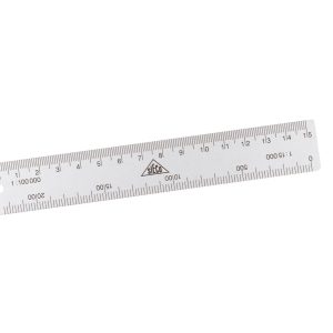 Büromaterial Lineal Kartenmassstab 15 cm