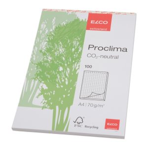 ELCO Notizblock Proclima A4, Kariert, 100 Blatt