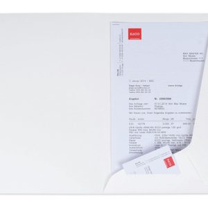 ELCO Präsentationsmappe A4, Weiss, 10 Stück