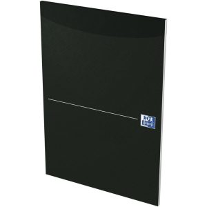 Oxford Schreibblock Briefblock Essentials A4, kariert , Schwarz