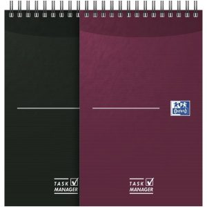 Oxford Notizbuch Schwarz, Aubergine