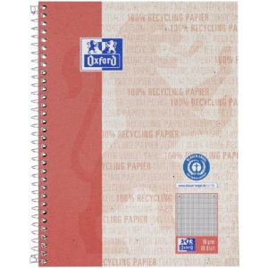Oxford Notizbuch Collegeblock kariert, A5+, Rot