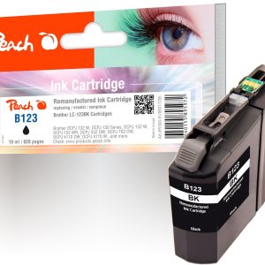 Peach Tinte Brother LC-123 Black