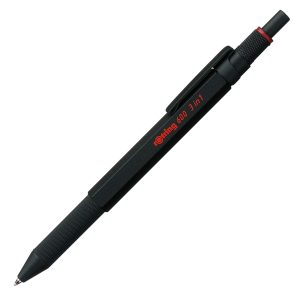 Rotring Kugelschreiber Multipen 600 3 in 1, 0.5 mm, Schwarz