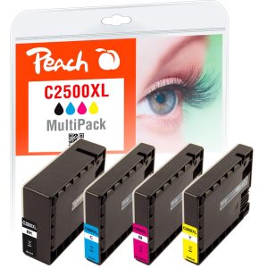 Peach Tinte Canon PGI-2500XL,Multi-Pack C, M, Y, BK