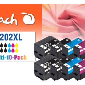 Peach Tinte Epson No. 202XL Multi-10-Pack 4x BK, 2x C, M, Y