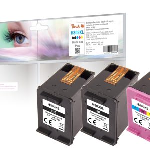 Peach Tinte HP No. 303XL Multi-Pack-Plus 2x BK, 1x CMY
