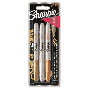 Sharpie Permanent-Marker 3 Stück, Metallic