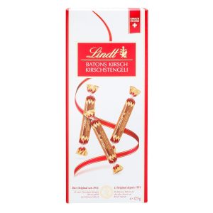 Lindt Schokoladen-Pralinen Kirschstengeli mit Alkohol 125 g