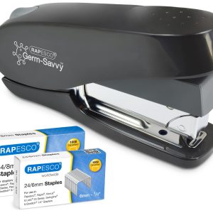 Rapesco Heftgerät Germ-Savvy Eco Luna 50 Seiten, Schwarz