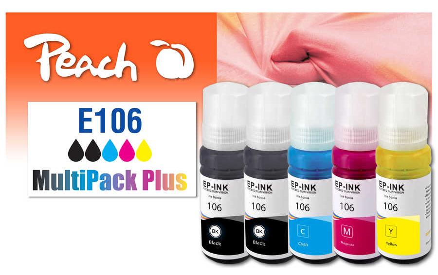 Peach Tinte Canon CISS 106 Multi-Pack+ C, M, Y, BK