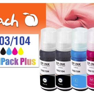 Peach Tinte Epson CISS 103/104 Multi-Pack+ C/M/Y/2x BK