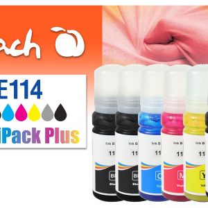 Peach Tinte Epson CISS 114 MultiPack+ C/M/Y/G/FBK/2x BK