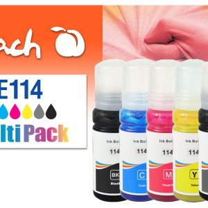 Peach Tinte Epson CISS 114 MultiPack C/M/Y/G/FBK/BK