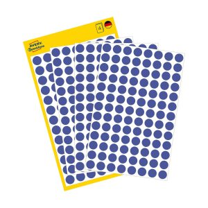 Avery Zweckform Klebepunkte Ø 8 mm, 4 Blatt, Blau
