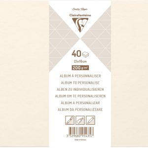 Clairefontaine Notizbuch DIY 21 x 16 cm, Blanko, Elfenbein