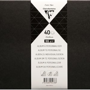 Clairefontaine Notizbuch DIY 21 x 16 cm, Blanko, Schwarz