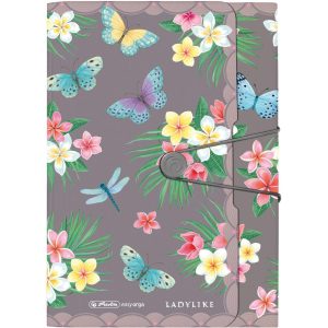 Herlitz Fächermappe Ladylike Butterflies A4, 12 dehnbare Fächer