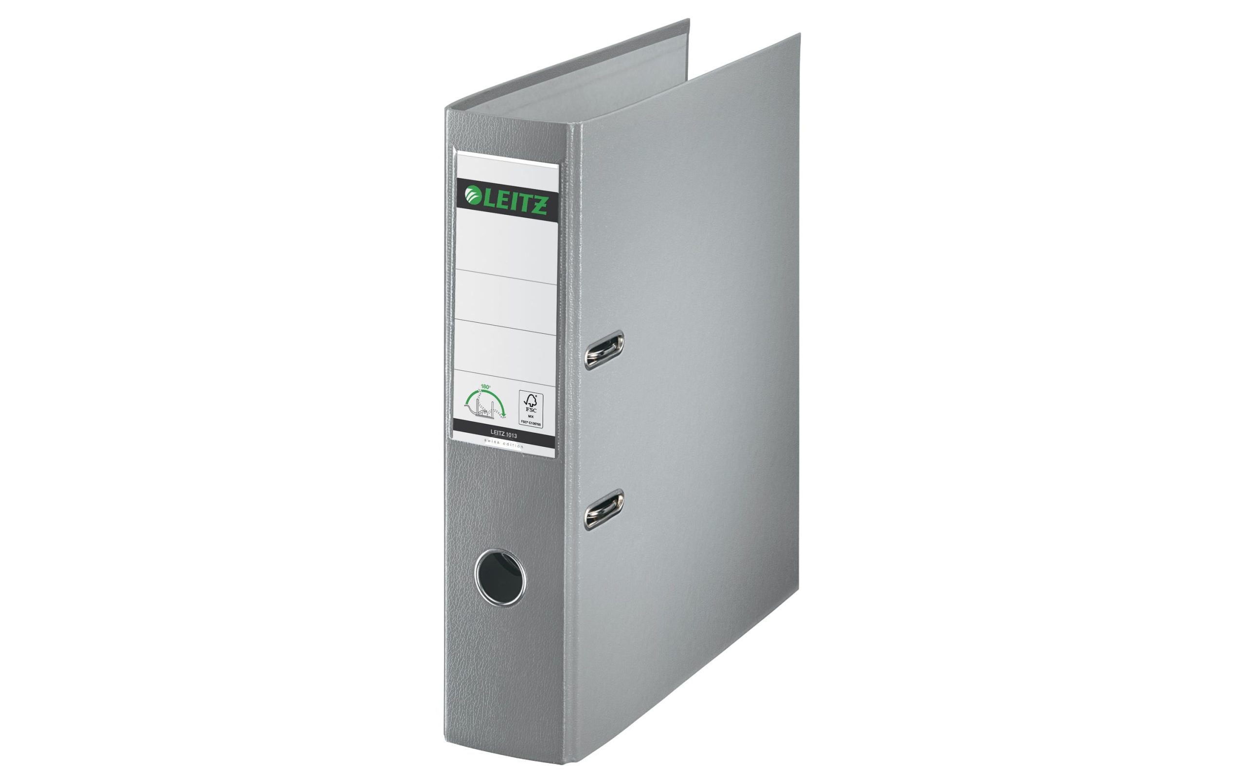 Leitz Ordner Swiss Edition 180°, 8 cm, A4, Grau