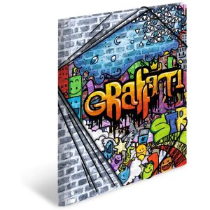 HERMA Gummibandmappe A4 Graffiti, Polypropylen, mit Innendruck