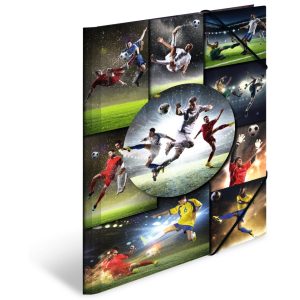HERMA Gummibandmappe A3 Football, Karton, mit Innendruck