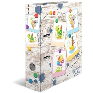 HERMA Ordner Sandkastenfreunde A4 7 cm, Hellgrau