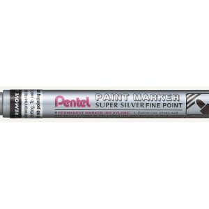 pentel Permanent-Marker Paint 1.5 mm, Metallic Silber