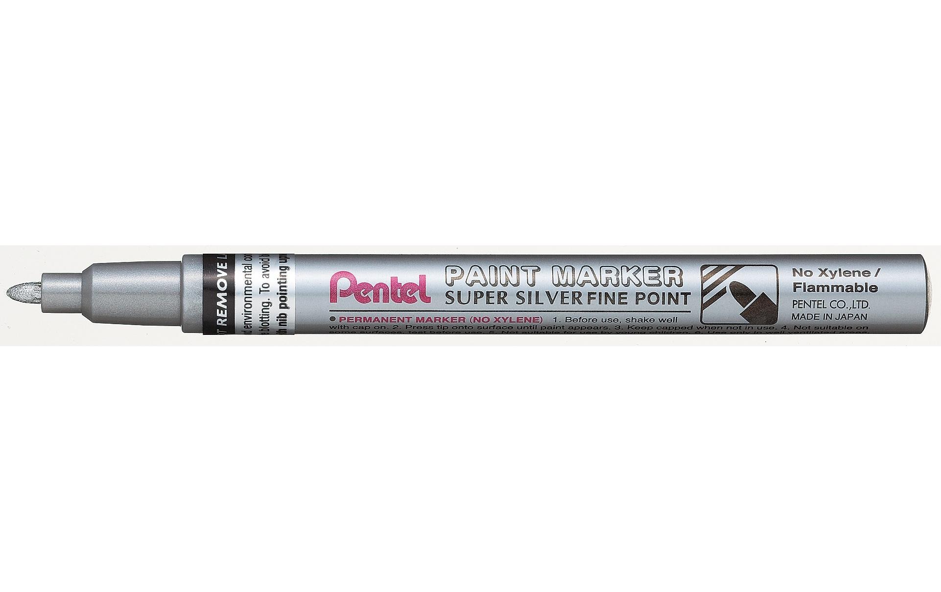 pentel Permanent-Marker Paint 1.5 mm, Metallic Silber