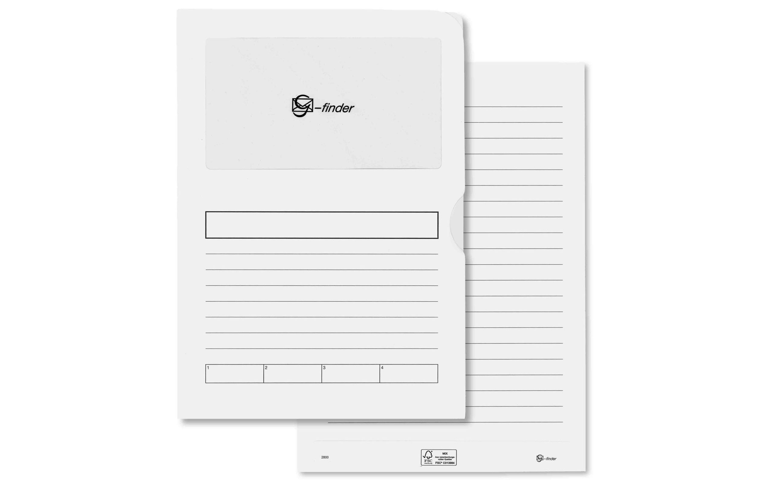 Goessler Ordnungsmappe G-Finder mit VD Weiss, 100 Stück