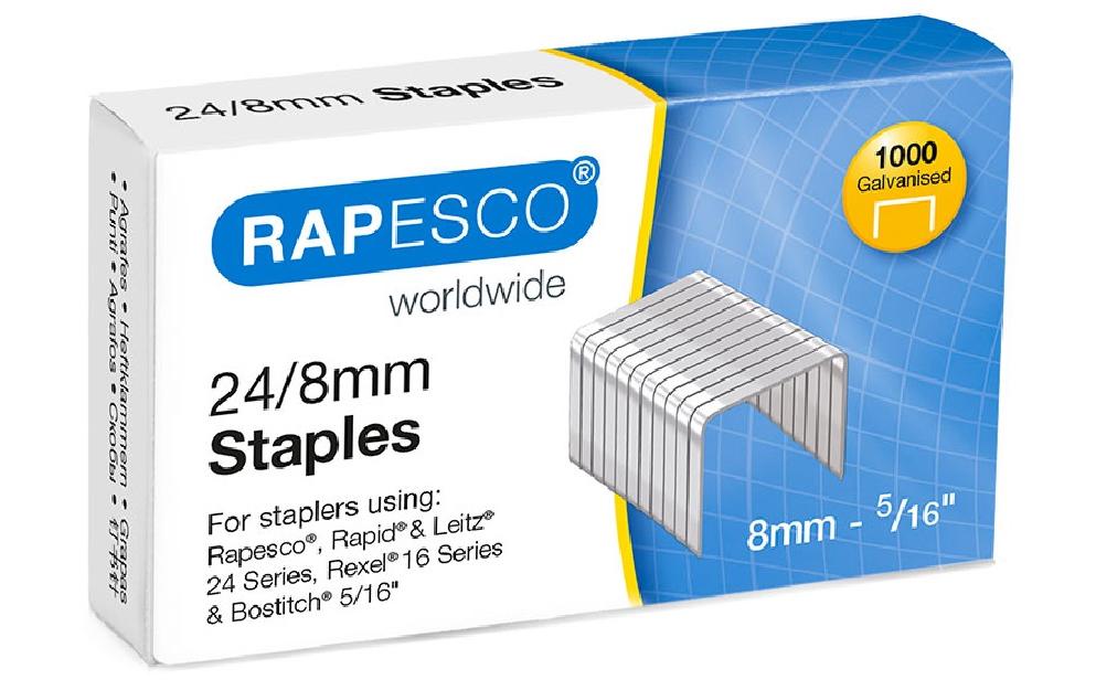 Rapesco Heftklammer 24 / 8 mm, 1000 Stück