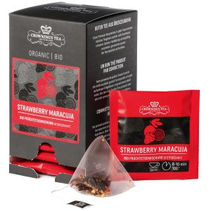 Crowning’s Tea Teebeutel Bio Strawberry-Maracuja 15 Stück