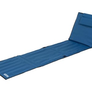 KOOR Strandmatte Calma Blu mit verstellbarer Kopfstütze, 220 cm