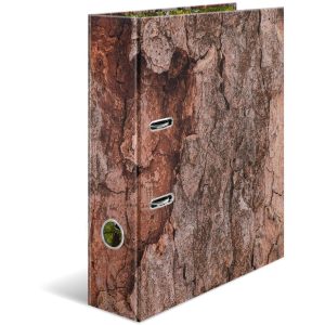 HERMA Ordner Wood 7 cm, Dunkelbraun