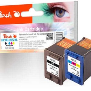 Peach Tintenset HP Nr. 21/22 Multipack BK/C/M/Y
