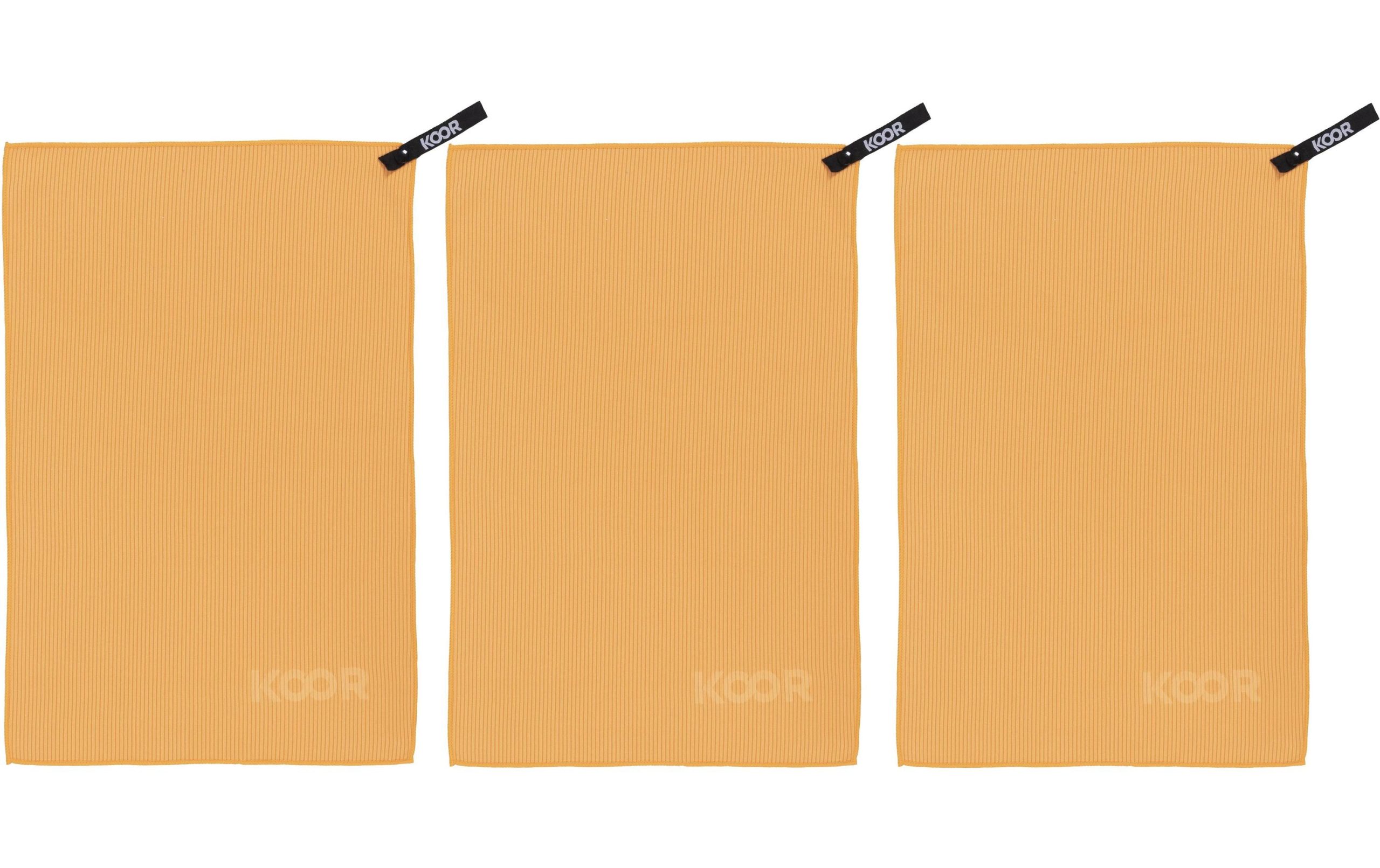 KOOR Handtuch Silva Onda Arancia 3er-Pack S 35 x 55 cm