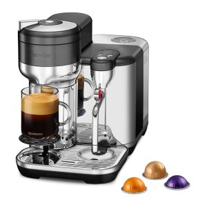 Sage Kaffeemaschine Nespresso Vertuo Creatista Black Steel